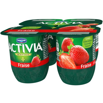 Activia Yaourt aux fruits bifidus fraise 4x125g