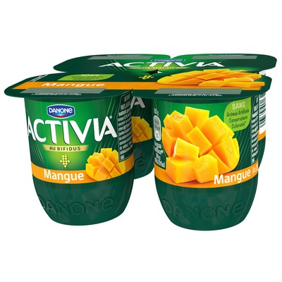 Activia Mango Bifidus Fruit Yogurt 4x125g