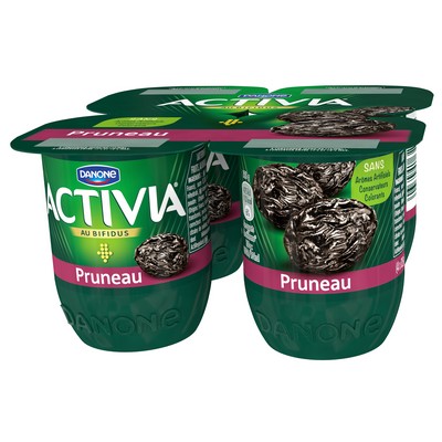 Activia Yaourt aux fruits bifidus pruneau 4x125g