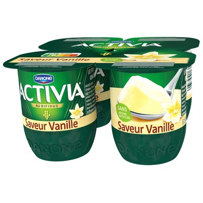 Activia vanilla flavor bifidus yoghurt 4x125g