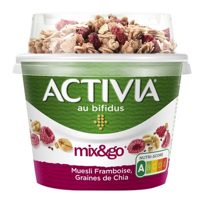 Activia Bifidus Yogurt with Raspberry Muesli & Chia 1x170g