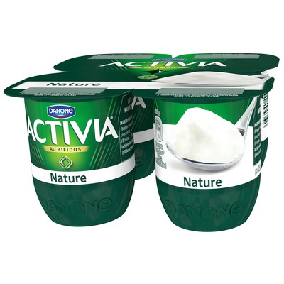 Activia Plain Bifidus Yogurt 4x125g