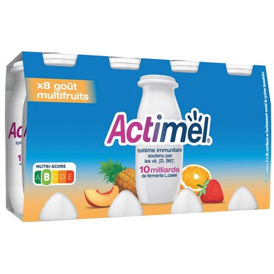 Actimel yaourt à boire multifruits 8x100g