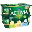 Activia Yaourt saveurs vanille citron coco bifidus 12X125g