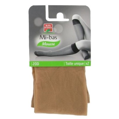 Mibas Sheer Knee-Highs 20DEN - Natural One Size