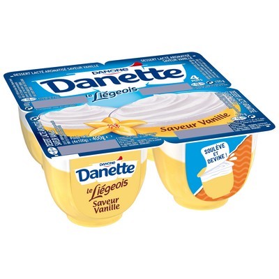 Danette Liégeois vanille 4x100g