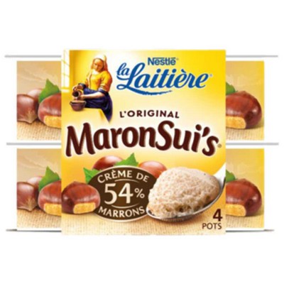 LA LAITIERE Maronsuis Chestnut Cream 4x68.8g