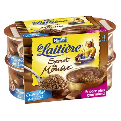 LA LAITIERE Secret de Mousse Milk Chocolate 4x59g