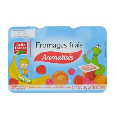 Flavored Fresh Cheese Belle France 12 x 50g