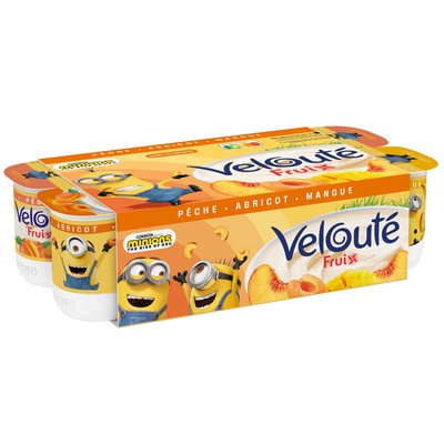 Danone Velouté Fruix yogurt with yellow fruits stirred 8x125g