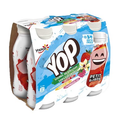 Yop Ptit Yop Flavored Drink Yogurt Variety Pack 6x180g