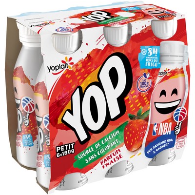 YAB P'tit Yop Strawberry Flavored 180g x6