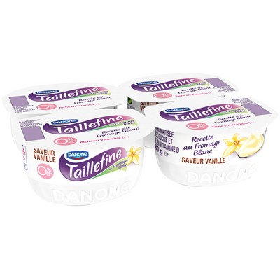Light&Free Vanilla Fromage Blanc 0% Fat 4x120g