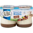 YT DE BREBIS SUR LIT DE CHATAIGNES 2X125G LE PETIT BASQUE