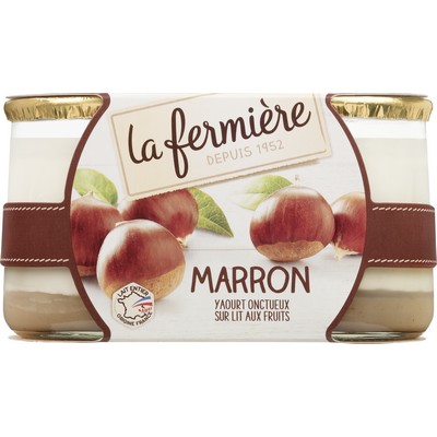 Yaourt bicouche MARRON 2x160g