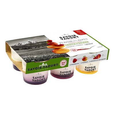YAOURT BICOUCHE AUX FRUITS SAISON125G X6