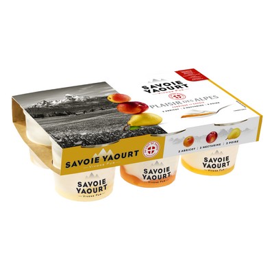 PLAISIR DES ALPES FRUITS JAUNES 125G X 6