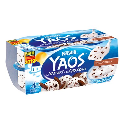 YAOS Greek-Style Stracciatella Yogurt 4x125g