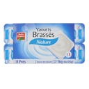YAOURT BRASSE NATURE BF POT 8 X 125 G