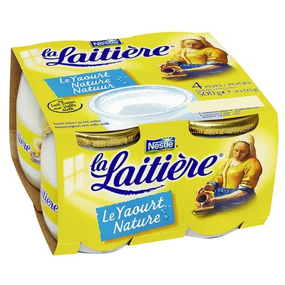 Natural Whole Yogurt 4x125g La Laitière