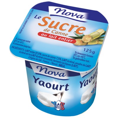 NOVA Cane Sugar Yogurt 4x125g