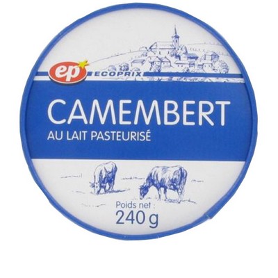 Pasteurized Milk Camembert Box 240g