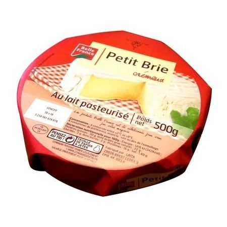 Petit Brie Creamy Pasteurized Milk Belle France 500g