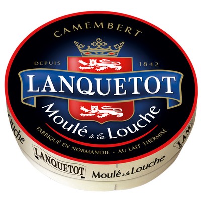 LANQUETOT CAMEMBERT 250g lait thermisé 22%MG s/PF