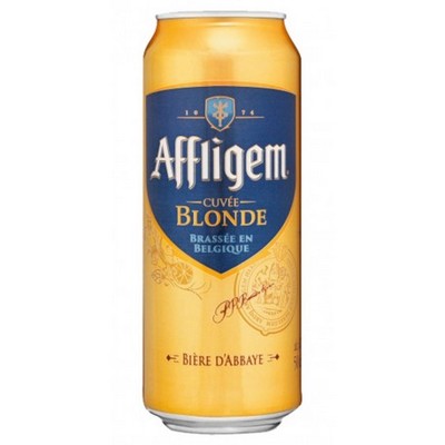 Affligem Blonde Belgian Abbey Beer Can 50cl 6.7%