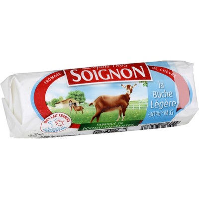 Soignon Light Goat Cheese Log 180g (13% fat)