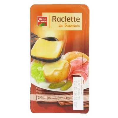 Sliced Raclette Cheese BF Tray 350g