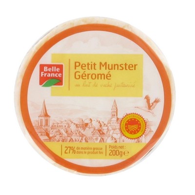 Petit Munster Géromé AOP Pasteurized Cow’s Milk Belle France 200g