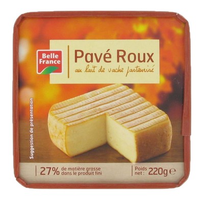Pavé Roux Pasteurized Cow’s Milk Cheese Belle France 220g