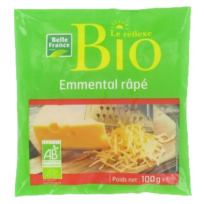 Organic Grated Emmental Belle France 100g