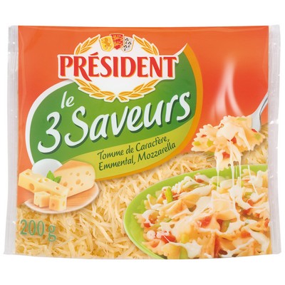 PRESIDENT RAPE LE 3 SAVEURS 200G