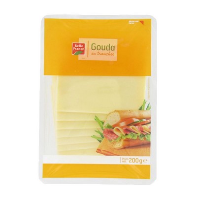 GOUDA EN TRANCHES BF BARQUETTE 200 G 
