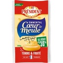 PRESIDENT EMMENTAL CŒUR DE MEULE SEL REDUIT 30% 200G