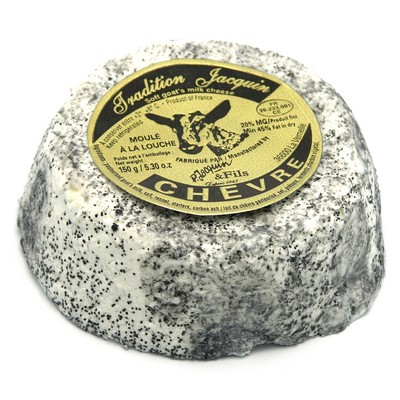 Jacquin 150g Fresh Round Ash-Coated Goat Cheese