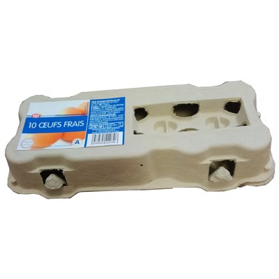 OEUF FRAIS ELEV SOL CALIBRE MOYEN X 10 EP BOITE