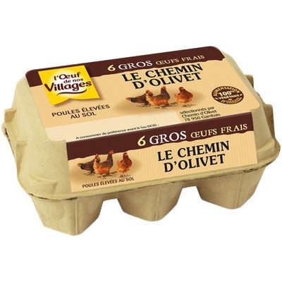 Pack of 6 Large Free-Range Eggs Terroir