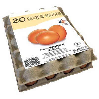 Box of 20 Fresh Barn Eggs