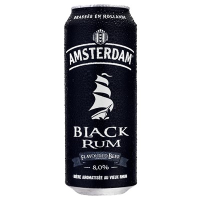 BTE 50CL AMSTERDAM BLACK RUM 8%