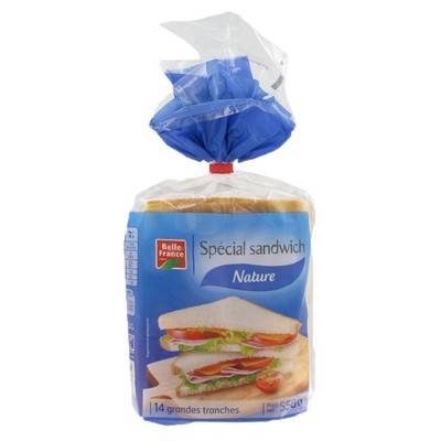 PAIN DE MIE NATURE GT X 14 TRCH BF SACHET 550 G