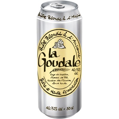 LA GOUDALE TRADITIONAL BLONDE BEER 7.2% CAN 50CL
