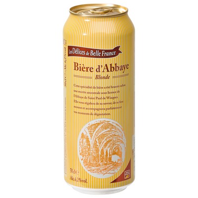 Abbey Blonde Beer 6.2% DBF Can 50cl