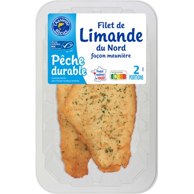 FILET DE LIMANDE MSC MEUNIERE x2, 200G