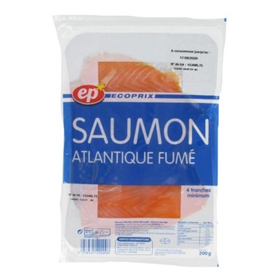 Smoked Atlantic Salmon Slices 200g Tray