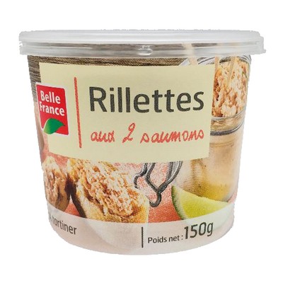 RILLETTES AUX DEUX SAUMON BELLE FRANCE 150G