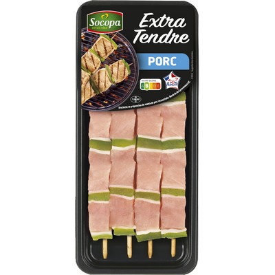 BROCH EXTRA TENDRE PORC NAT X 4