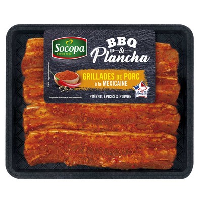 KG 380G POITRINE PORC TEXMEX SOCOPA